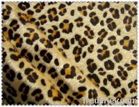 Sell Cheap and qualitied 100% polyester printed leopard fleece fabric