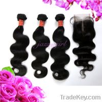 Sell Peruvian Human Hair Weft with Closures