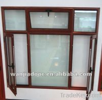 Wanjia security glass aluminum casement window