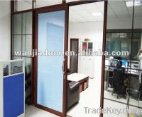 Luxurious office aluminum sliding door  with shutter