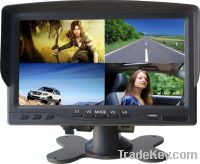 Sell 7"Car QUAD LCD Monitor for bus and large vehicle