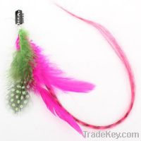 beautiful real feather hair dangle