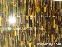 Sell Tiger eye mosaic slab wall decoration , countertop