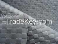 Embossed Velvet with Plaid Pattern for Home Textile
