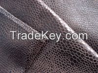 Foil Printed Bronzing Suede Leather Polyester Fabric for Sofa