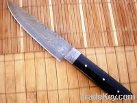 UDK DAMASCUS Custom CHEF KNIFE WITH BUFFALO HORN & DAMASCUS BOLSTER