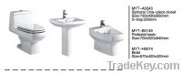 Sell whole set toilet with basin , bidet