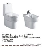 Sell ceramic  toilet with bidet