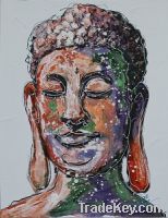Sell Abstract Buddhist Canvas Oil Painting Wall Art