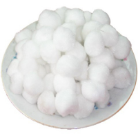 Fiber ball filter material