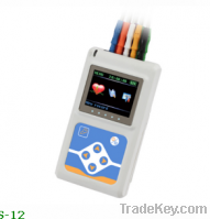 12 channel Holter ECG monitoring system