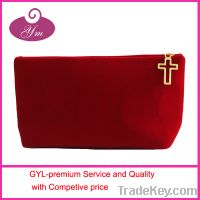 Hot selling velvet cosmetic bags wholesale for lady