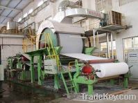 Paper machine for producing writing printing paper with stable running