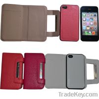 Sell mobile phone wallet cases iphone4/4S