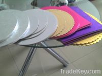 Sell Golden &sliver cake boards, square&round cake boards