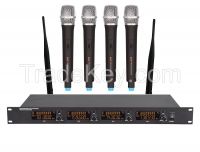 UHF Four Channel Wireless Microphone