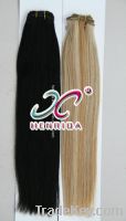 Sell 8"-32" 100%human hair weft silky straight