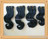 Sell  100% remy Brazilian Body Wave curl Human Hair Weaving