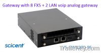 gateway with 8 FXS ports analog voip providers