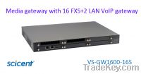 Sell asterisk 16 FXS + 2 LAN port voip analog gateway