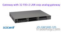 voip gateway 32 FXS + 2 LAN port analog SIP, T.38 FAX
