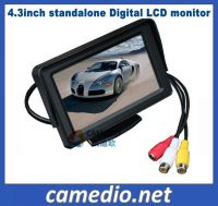 Super 4.3inch digital car rearview  monitor with 2 video inputs