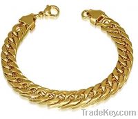 Sell Gold palted stainless steel mens bracelet
