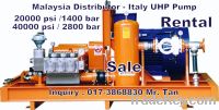 Sale Rental Ultra High/High Pressure Water Jet Distributor Malaysia