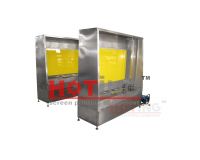 Manual screen washout booth with back light