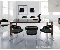 Sell MDF Legs and Tempered Glass Top Dining Table BT137