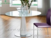 Sell Modern Glass Top Round Dining Table WC-BT225