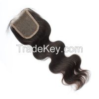 5A grade straight silk base closures lace frontal