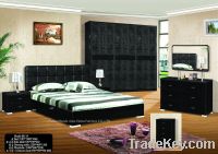 high gloss and  bakig finish bedroom furniture, panel furniture, bed