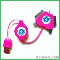 YR-L4007 5 connectors USB data cable and mobile charger