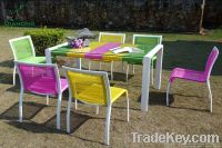 Sell color rattan table and chairs