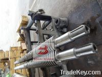 Sell conical twin screw barrel for extruder machine