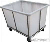 Sell Wheeled Plastic Storage tank, textile industry trolly tank