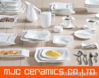 Sell Wholesale round square Hotel Ceramic Dinnerware sets restaurant P