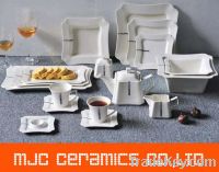 Sell Wholesale Square Hotel Ceramic Dinnerware sets restaurant Porcela