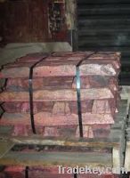 Sell copper ingots, Pure copper Ingot for sale, Cu High purity Copper in