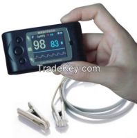 Hand-held veterinary pulse oximeter with PC software Fos2 pro vet