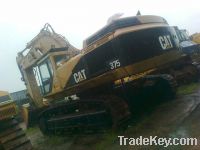 Sell used CAT-375 excavator, crawler excavator, yellow excavator