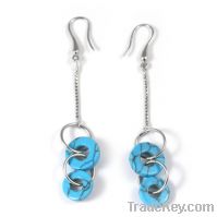 Sell wholesale 925 sterling silver turquoise earrings