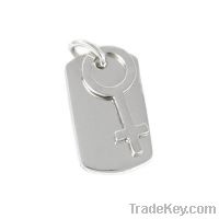 wholesale 925 sterling silver dogtag pendant