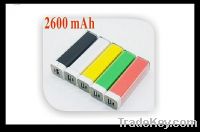 Sell Portable Battery Mobile Power Bank 2600mAh