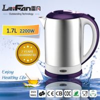 360 rotational plastic handle stainless steel water kettle