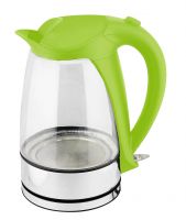 stainless steel decoration glass electric kettle