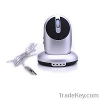 Sell  2.4G rechargeable wireless mouse with 4port USB HUB2.0