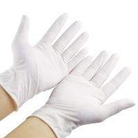 disposable hospital medical white protection latex powder free examination gloves for Europe