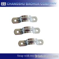Steel strap with  two holes